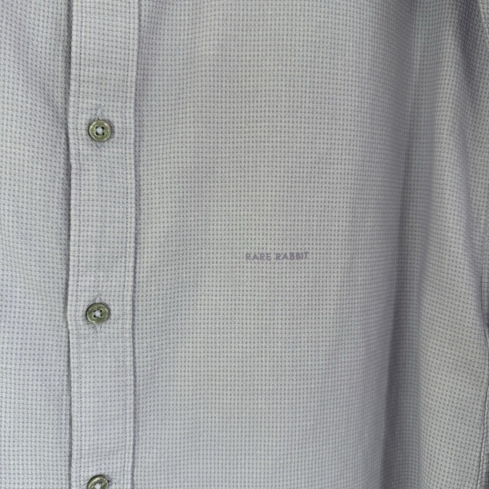 Rare Rabbit Valby Style Men's Button Down Shirt Size S Detailed Lilac - Picture 4 of 10
